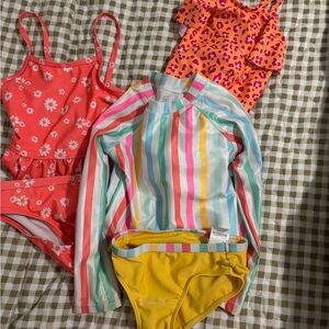 Bundle Of 3 3T swimsuits toddler swimwear